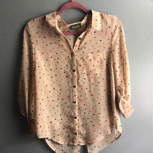 Pink sheer blouse